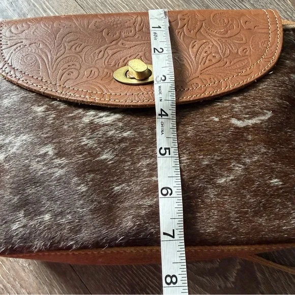 Myra Bag Hair-On Hide Leather Crossbody (Gently Used) - Picture 12 of 14